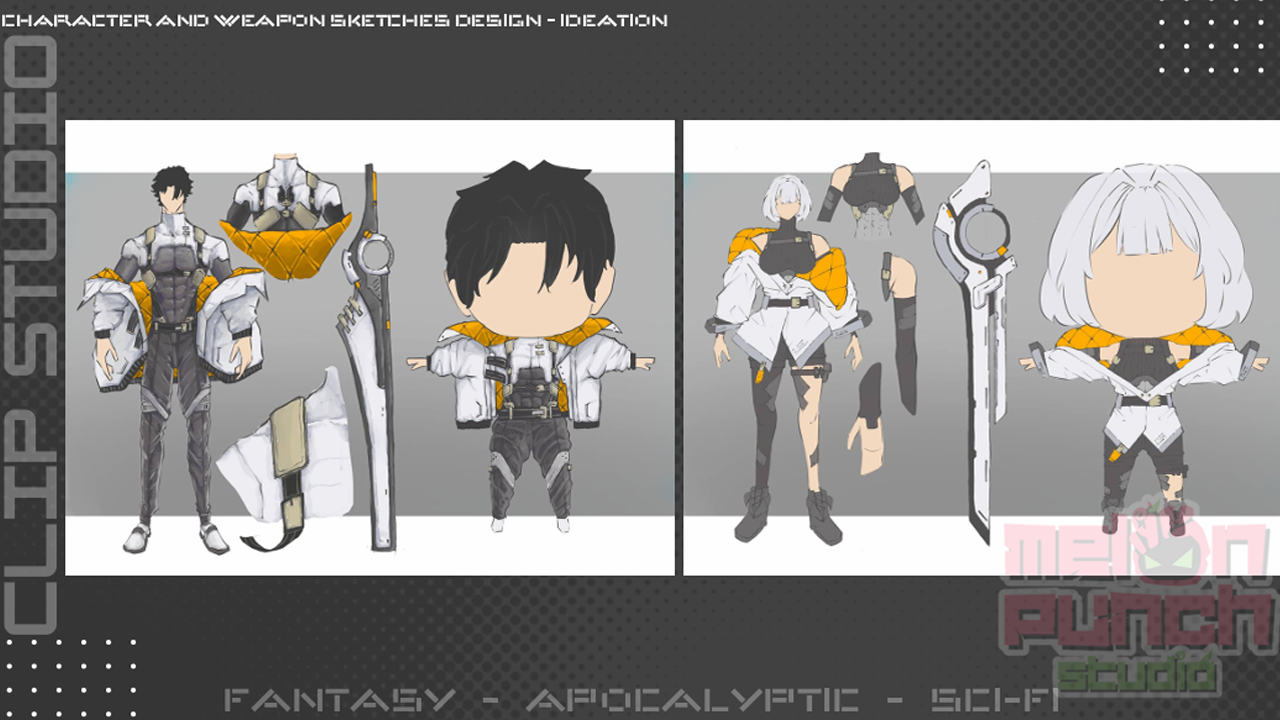 Character & Weapon Sketches